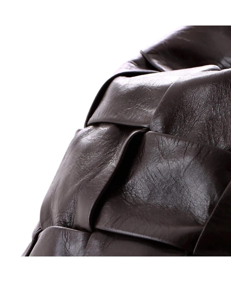 Pre-Owned Bottega Veneta Small Cassette Sailor Backpack Maxi Intrecciato Leather