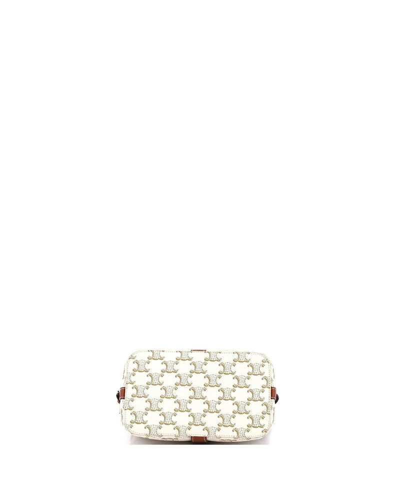 Pre-Owned Celine Small Teen Cabas De France Bag Triomphe Coated Canvas