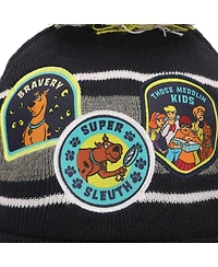 Scooby Doo Boys Super Sleuth Badges Youth 2-Piece Knit Beanie and Gloves Set