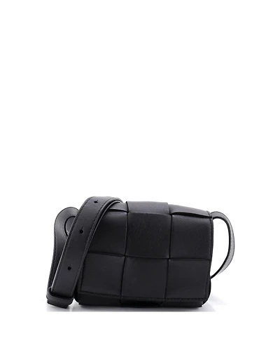 Pre-Owned Bottega Veneta Candy Cassette Crossbody Bag Maxi Intrecciato Leather