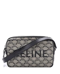 Pre-Owned Celine Medium Logo Messenger Bag Triomphe Coated Canvas
