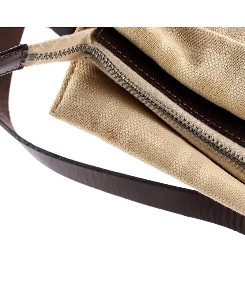 Pre-Owned Fendi Small Vintage Pocket Shoulder Bag Zucca Canvas