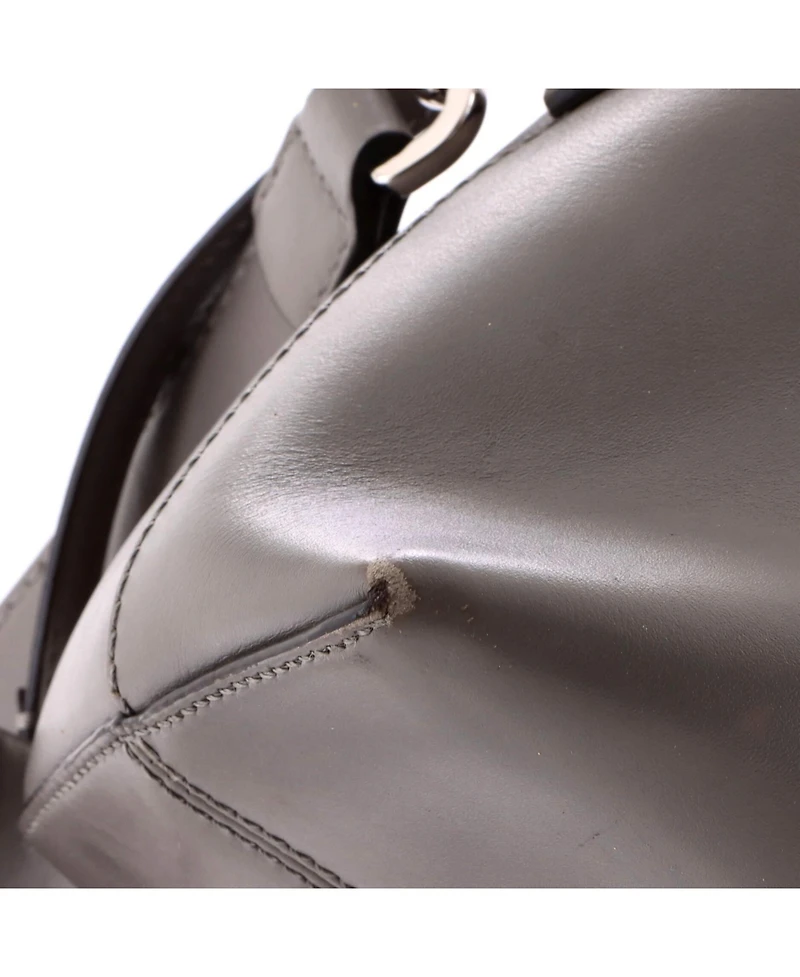 Pre-Owned Fendi Medium Logo By The Way Satchel Embossed Leather