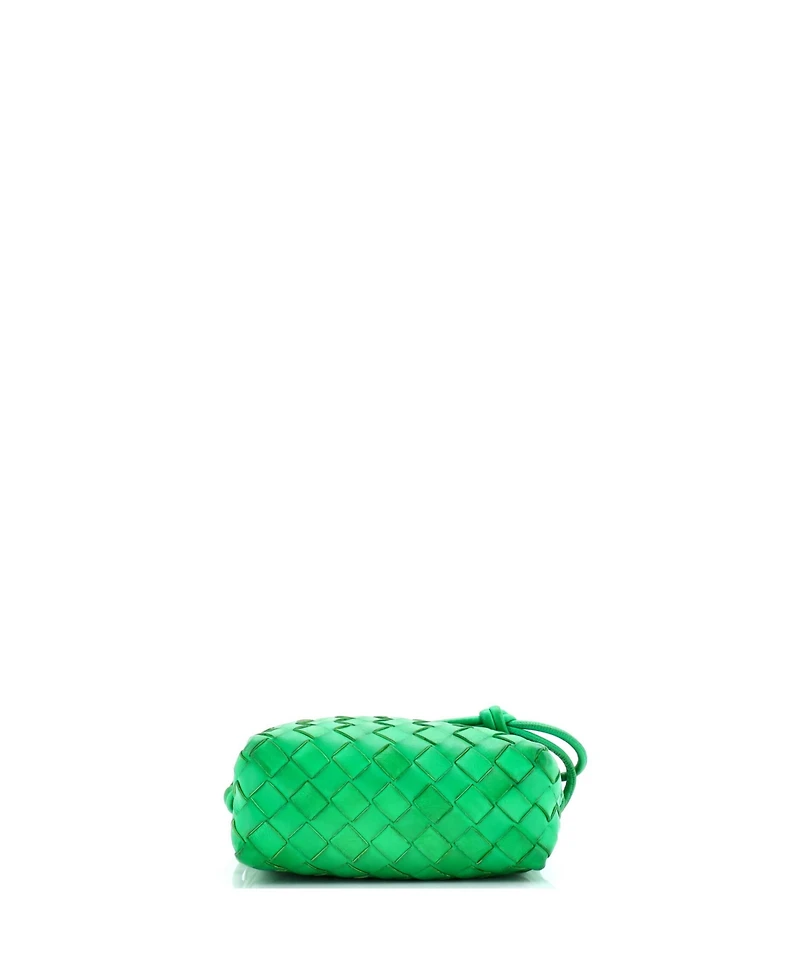 Pre-Owned Bottega Veneta Mini Loop Crossbody Bag Intrecciato Nappa