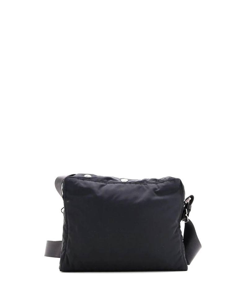 Pre-Owned Bottega Veneta Snap Button Messenger Bag Nylon