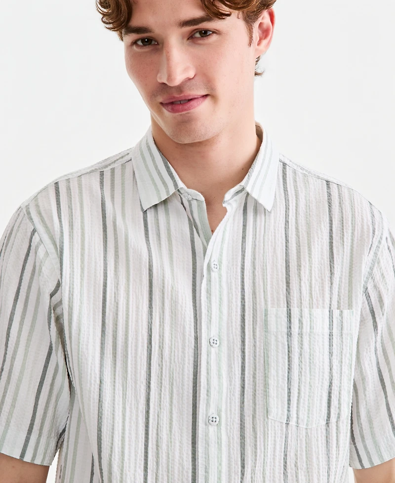 Tommy Bahama Men's Short-Sleeve Stripe Shirt