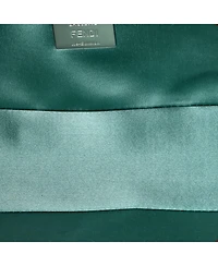 Pre-Owned Fendi Medium Baguette Nm Bag Satin with Crystals and Karung