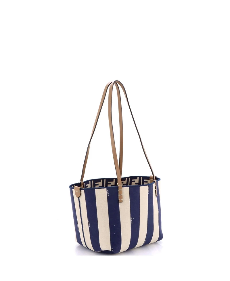 Pre-Owned Fendi Medium Reversible Roll Tote Zucca Canvas