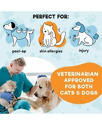 Bencmate Inflatable Dog Cone Collar Alternative Soft Donut Recovery for Pets