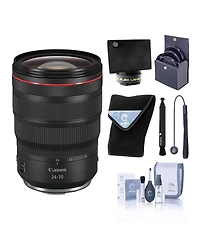 Canon Rf 24-70mm f/2.8 L Is Usm Lens, Bundle with 82mm FIlter Kit, Flex Lens Shade, Cleaning Kit, Lens Cleaner, Lens Wrap, Lens Cap Tether