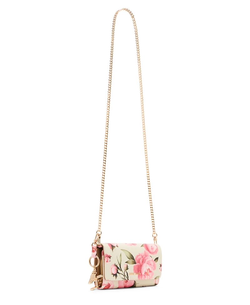Anne Klein Mini Floral Crossbody Bag