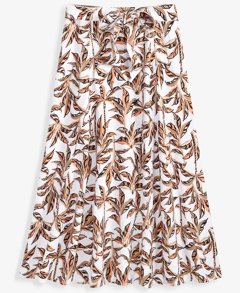 I.n.c. International Concepts Women's Printed Tie-Waist Midi Skirt, Macy's Exclusive