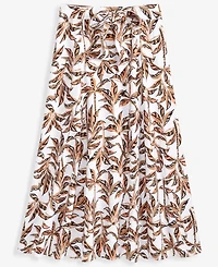I.n.c. International Concepts Women's Printed Tie-Waist Midi Skirt, Macy's Exclusive
