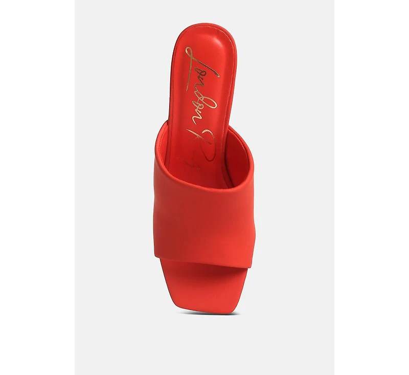 Womens Cannes Slim Block Heel Sandals