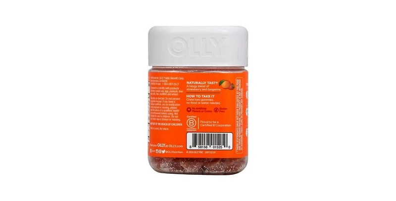 Olly Laser Focus Gummies Berry Tangy Tangerine, 36 Count