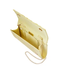 Nina Unique Chiffon Twist Crystal Small Clutch Handbag
