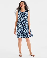 Style & Co Women's Printed Sleeveless Knit Dress, Macy's Exclusive
