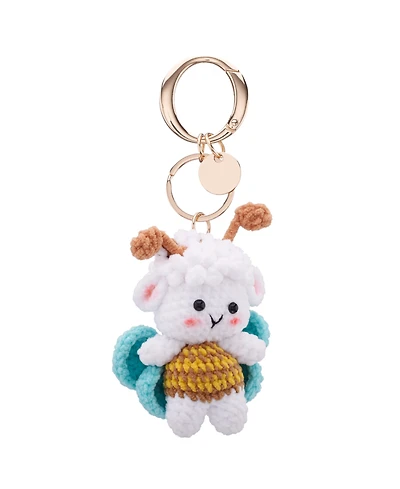 Nina Crochet Angel Lamb Small Bag Charm