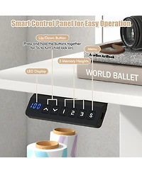 Sugift Height Adjustable Electric Standing Desk with Two Drawers