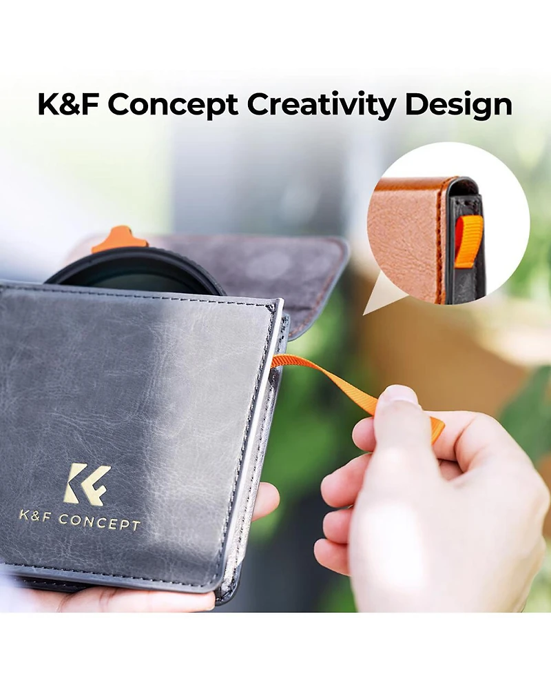 K&F Concept 82mm Nano-Xcel Series ND2-400 1-9 Stop Multi-Coated Vnd Filter