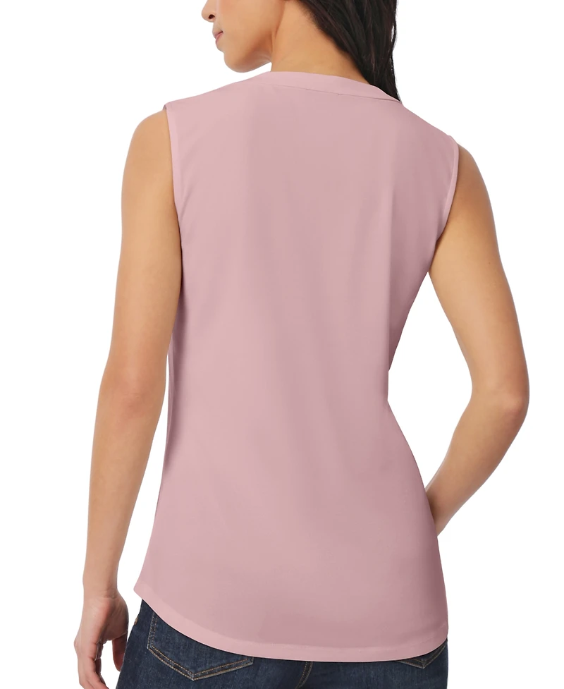 Jones New York Women's Crepe Sleeveless V-Neck Top