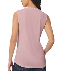 Jones New York Women's Crepe Sleeveless V-Neck Top