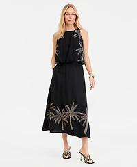 I.n.c. International Concepts Women's Embroidered Midi Skirt, Macy's Exclusive