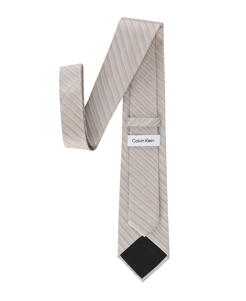 Calvin Klein Men's Classic Fit Manzon Striped Tie