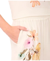 Vince Camuto Women's Smocked-Waist Wide-Leg Pants