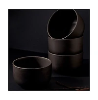 Gharyan Stoneware, Stoneware Dinner Bowl | Youlha 25 oz - Set of 4