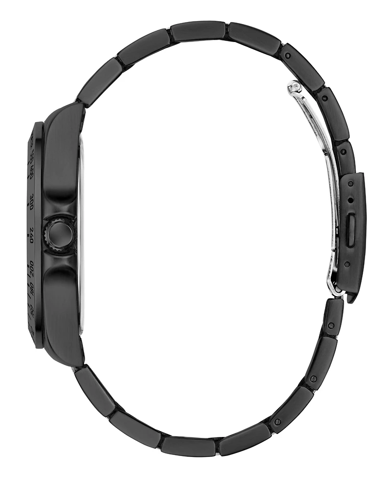 Guess Men's Black Stainless Steel Analog Watch, 42mm