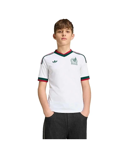 Adidas Big Boys and Girls White Mexico National Team Fifa X World Cup 2026 Away Replica Jersey