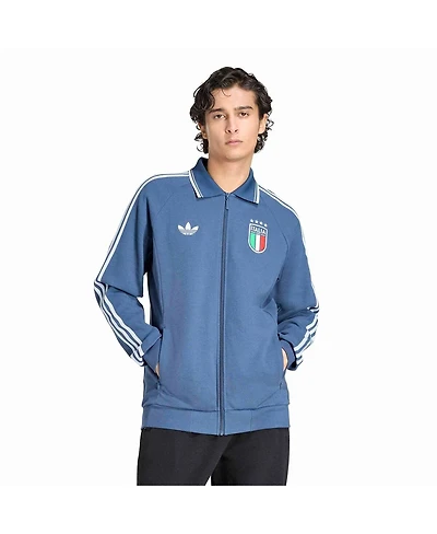 Adidas Men's Blue Italy National Team 2026 World Cup Anthem Full-Zip Jacket
