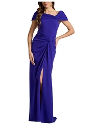 Tadashi Shoji Perkins Asymmetric Draped Gown