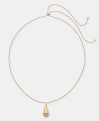 Dkny Gold-Tone 40" Crystal Pave Beaded Pendant Necklace