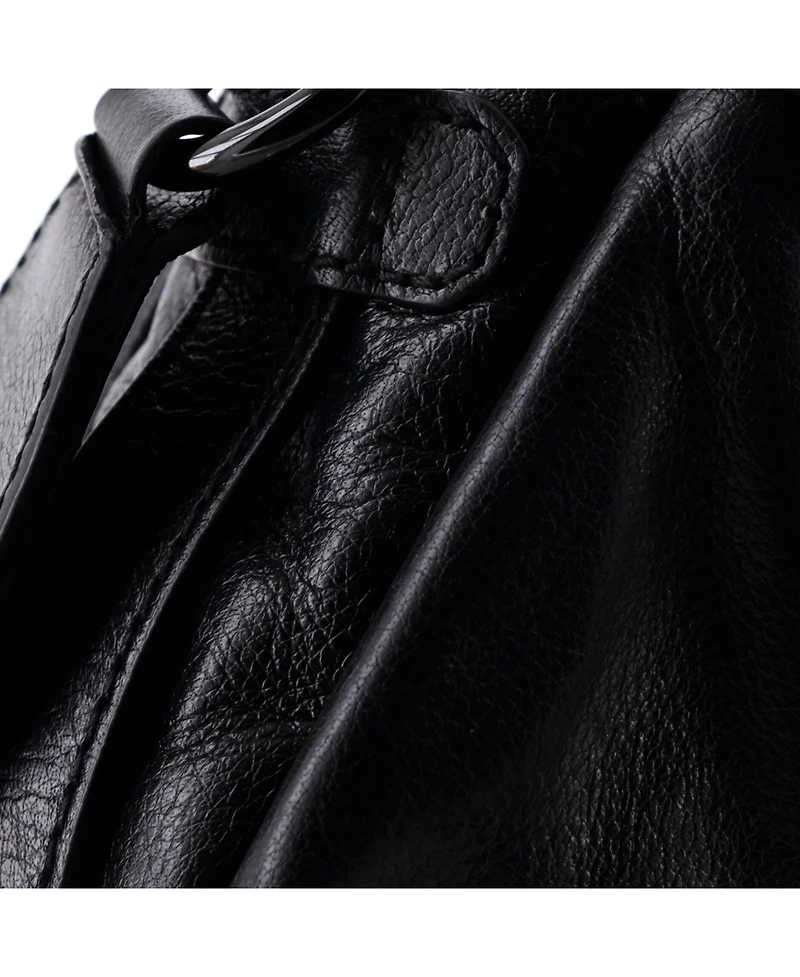 Pre-Owned Gucci Tonal Double G Shoulder Bag Leather