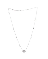 Pre-Owned Gucci Gg Running Station Necklace