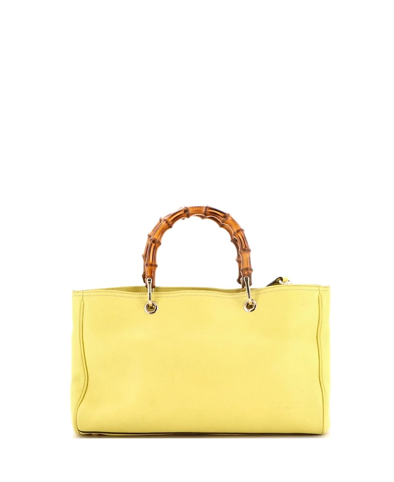 Pre-Owned Gucci Medium Bamboo Shopper Tote Leather