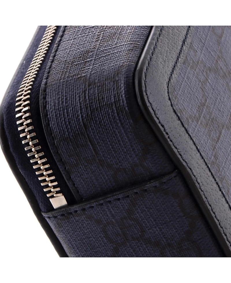 Pre-Owned Gucci Small Ophidia Zip Wristlet Shoulder Bag Gg Coated Canvas