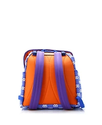 Pre-Owned Gucci Large Panelled Double Buckle Backpack Gg Jacquard Nylon and Rubber