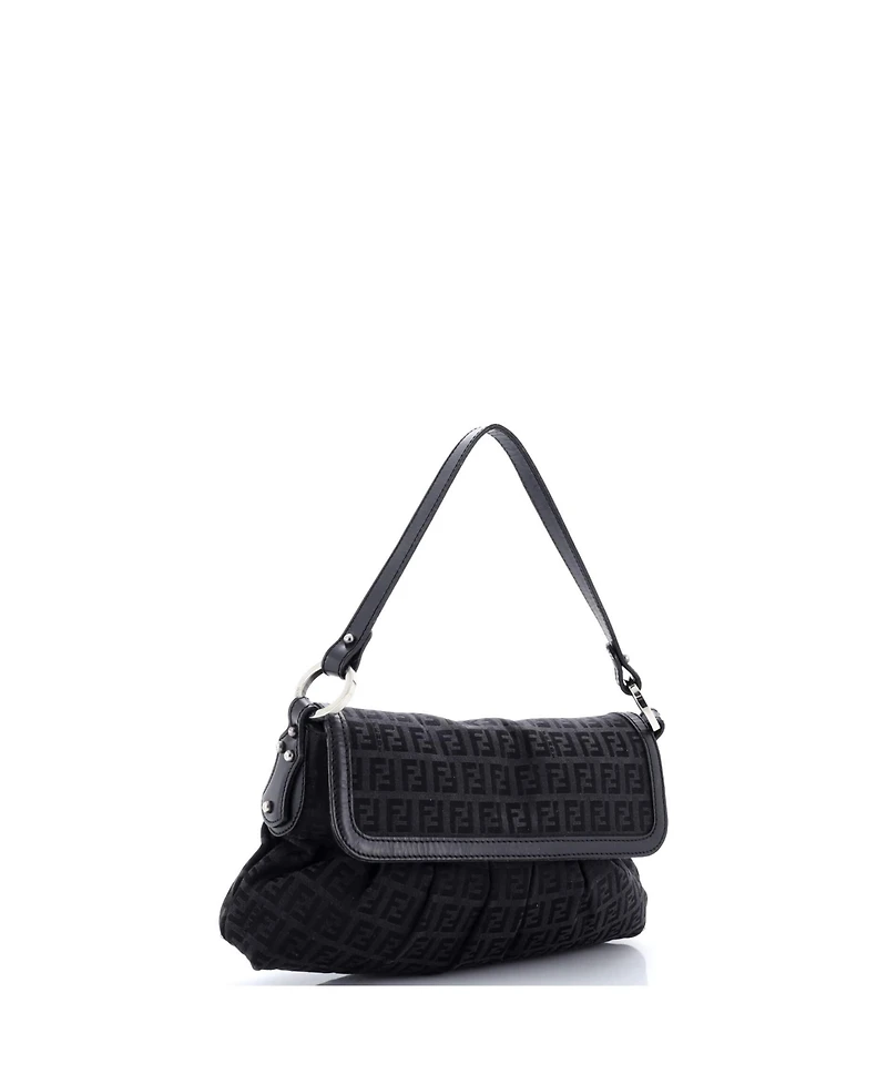 Pre-Owned Fendi Small Chef Flap Bag Zucca Canvas