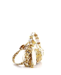 Pre-Owned Fendi Medium x Versace Fendace Baguette Nm Bag Quilted Printed Silk