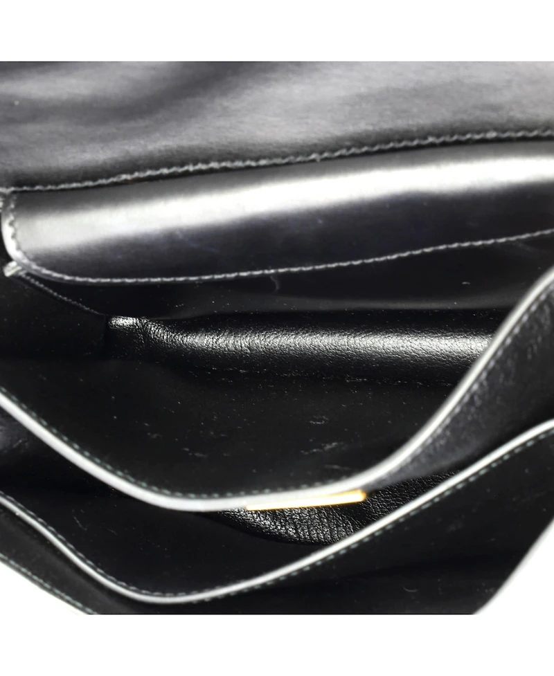 Pre-Owned Prada Small Cahier Crossbody Bag Studded Laser Cut Leather