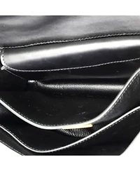 Pre-Owned Prada Small Cahier Crossbody Bag Studded Laser Cut Leather