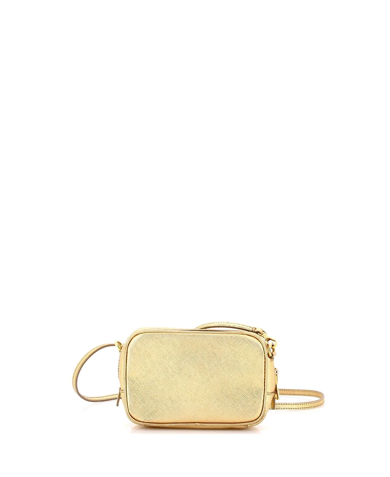 Pre-Owned Prada Mini Zip Crossbody Bag Saffiano Leather