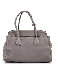 Pre-Owned Prada Large Cuir Frame Convertible Tote Vitello Daino