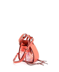 Pre-Owned Loewe Mini Hammock Bag Leather and Printed Canvas