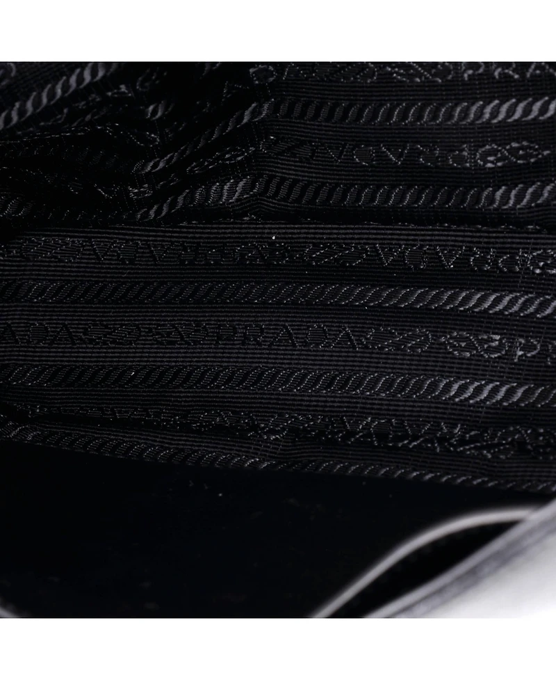 Pre-Owned Prada Small Chain Flap Bag Studded Glace Calf