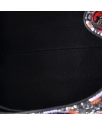 Pre-Owned Miu Miu Mini Logo Convertible Canapa Tote Printed Canvas