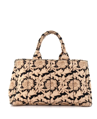 Pre-Owned Prada Large Canapa Tote Printed Canvas